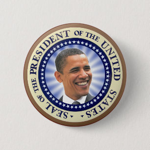 The Great Seal of Obama Magnet 6 Cm Round Badge