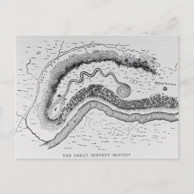 The Great Serpent Mound Postcard (Front)