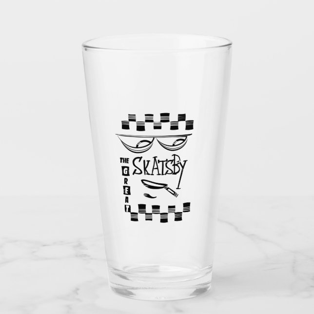 The Great Skatsby Glass (Front)