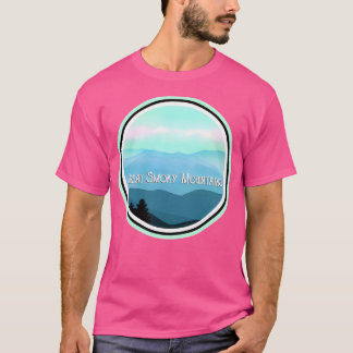 The Great Smoky Mountains Baseball Sleeve T-Shirt