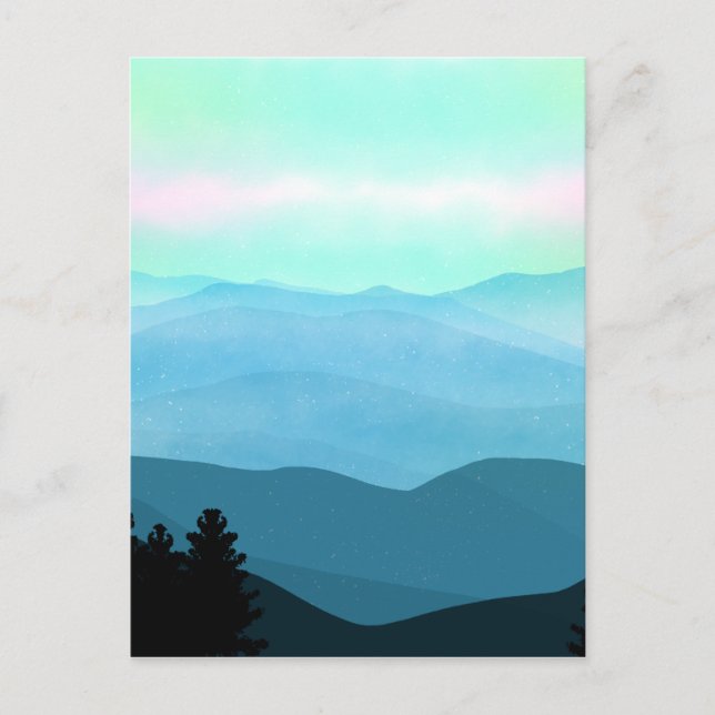 The Great Smoky Mountains Landscape Postcard (Front)