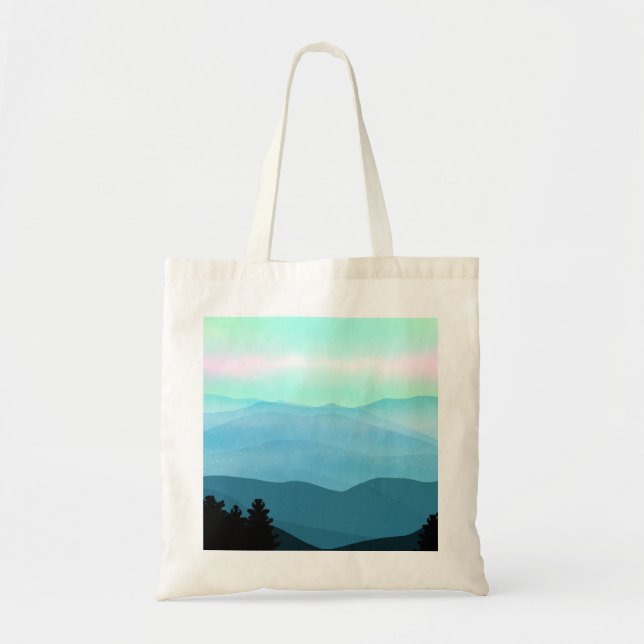The Great Smoky Mountains Landscape Tote Bag (Front)