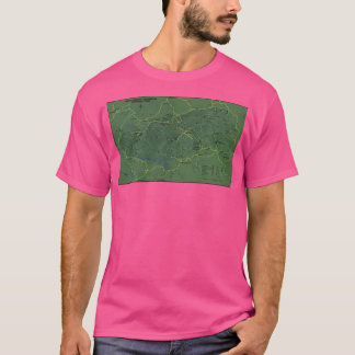The Great Smoky Mountains National Park Map (1971) T-Shirt