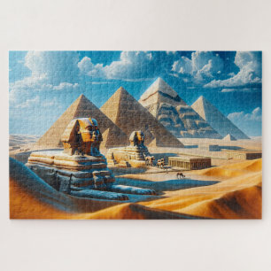 The Great Sphinx and Giza Pyramids  Jigsaw Puzzle