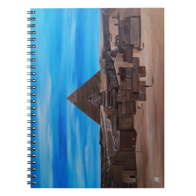 The Great Sphinx and the Pyramid of Khafre Notebook (Front)