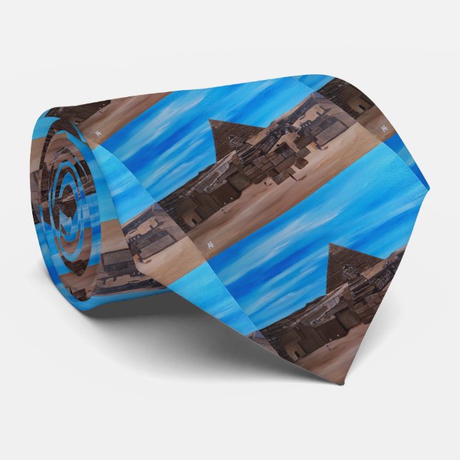 The Great Sphinx and the Pyramid of Khafre Tie (Rolled)
