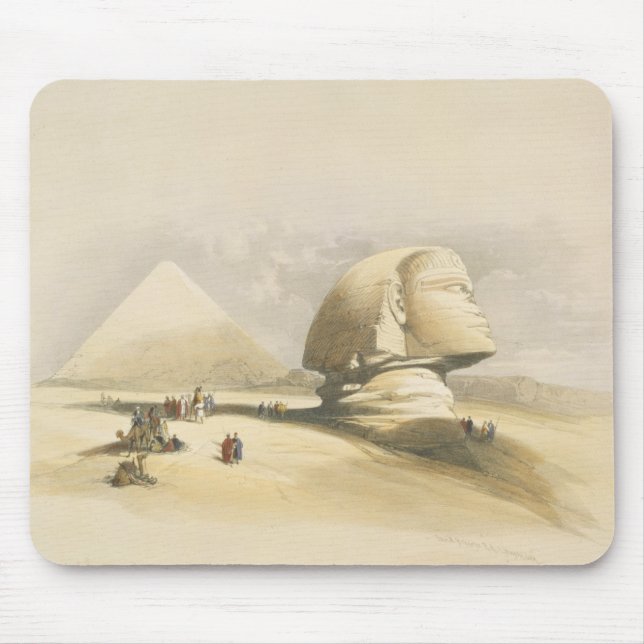 The Great Sphinx and the Pyramids of Giza, from "E Mouse Mat (Front)