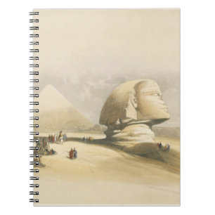 The Great Sphinx and the Pyramids of Giza, from "E Notebook