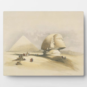 The Great Sphinx and the Pyramids of Giza, from "E Plaque
