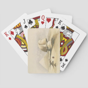 The Great Sphinx and the Pyramids of Giza, from "E Playing Cards
