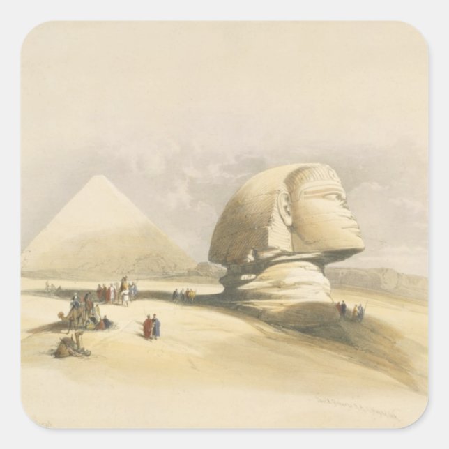 The Great Sphinx and the Pyramids of Giza, from "E Square Sticker (Front)