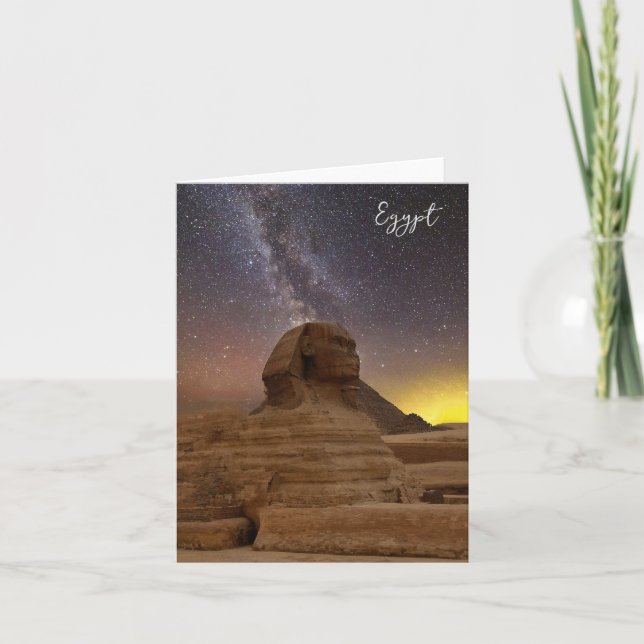 The Great Sphinx Of Giza Holiday Card (Front)