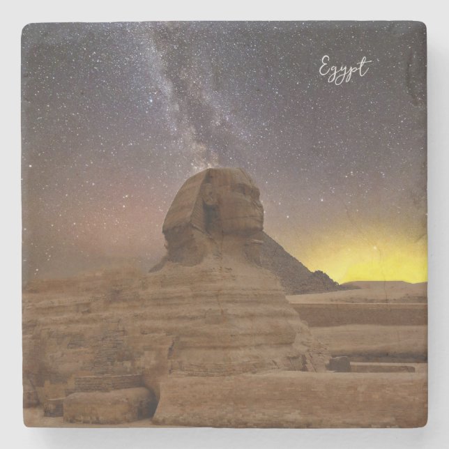 The Great Sphinx Of Giza Stone Coaster (Front)