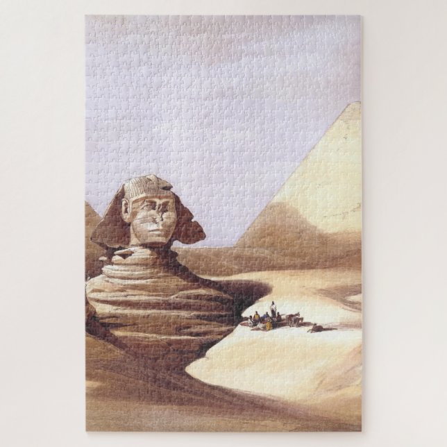 The Great Sphinx, Pyramids of Giza Jigsaw Puzzle (Vertical)