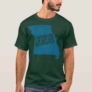 The Great State of Kansas Kansas Missouri Funny Tw T-Shirt