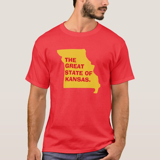 The Great State of Kansas: Missouri Map T-Shirt (Front)