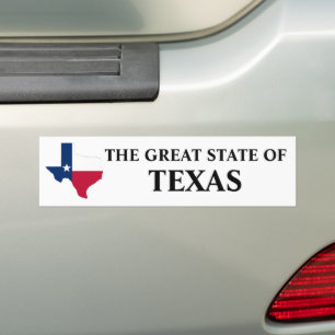 The Great State Of Texas  Bumper Sticker