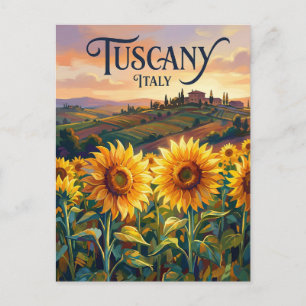 The Great Sunflower Fields Italy Postcard