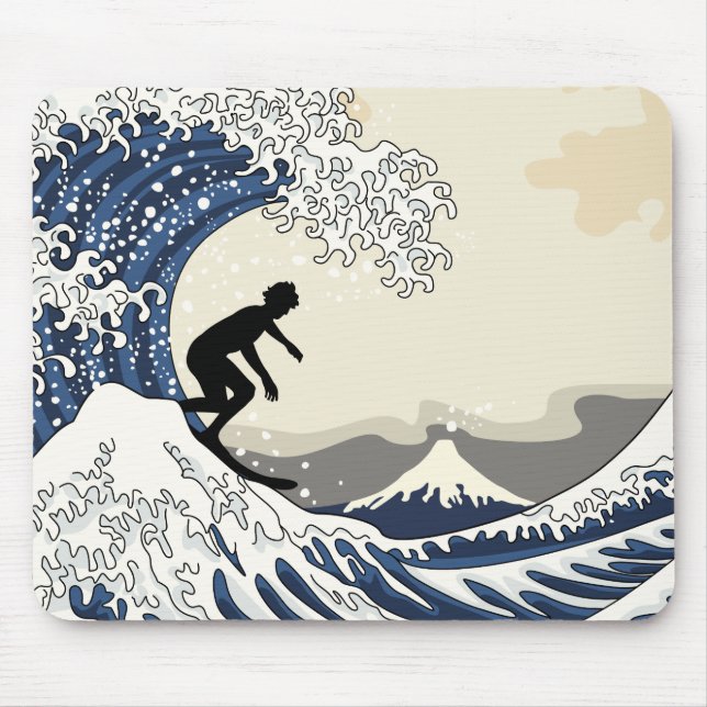 The Great Surfer of Kanagawa Mouse Mat (Front)