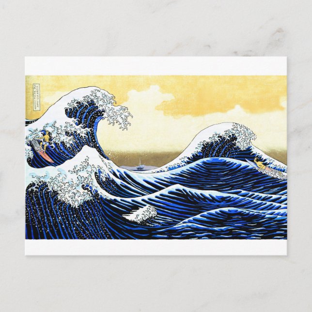 The Great Surfing Wave Postcard (Front)
