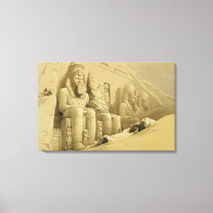 The Great Temple of Abu Simbel, Nubia, from "Egypt Canvas Print