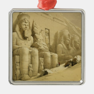 The Great Temple of Abu Simbel, Nubia, from "Egypt Metal Tree Decoration