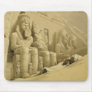 The Great Temple of Abu Simbel, Nubia, from "Egypt Mouse Mat