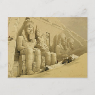 The Great Temple of Abu Simbel, Nubia, from "Egypt Postcard