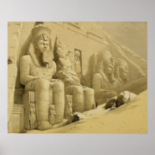 The Great Temple of Abu Simbel, Nubia, from "Egypt Poster