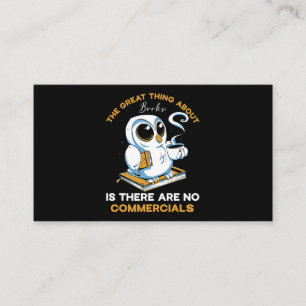 The great thing about books is there are no commer business card