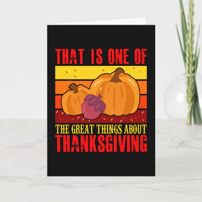 The Great Things About Thanksgiving Card (Front)