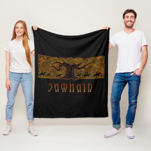 The Great Tree Samhain Fleece Blanket