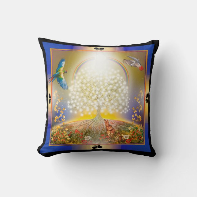 The Great Tree Throw Pillow (Front)