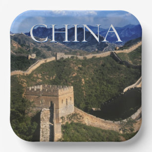 The Great Wall   Jinshanling, China Paper Plate