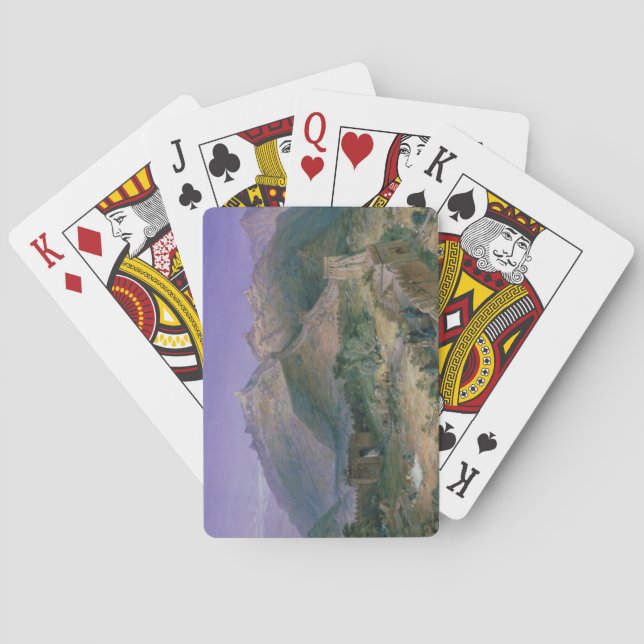 The Great Wall of China, 1886 (w/c) Playing Cards (Back)