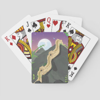 The Great Wall of China cartoon Playing Cards