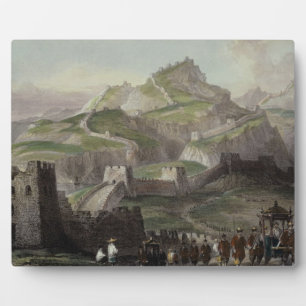 The Great Wall of China, from 'China in a Series o Plaque