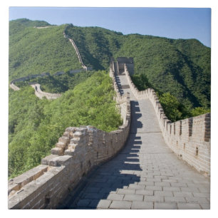 The Great Wall of China in Beijing, China Tile