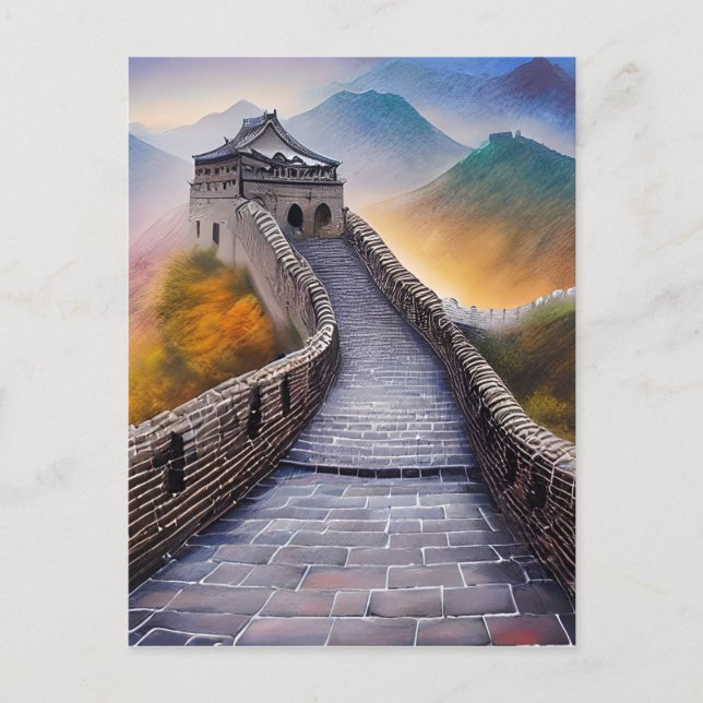 The Great Wall of China is one of the most iconic  Postcard (Front)