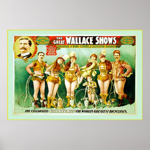 The Great Wallace Shows ~ Vintage Circus Poster