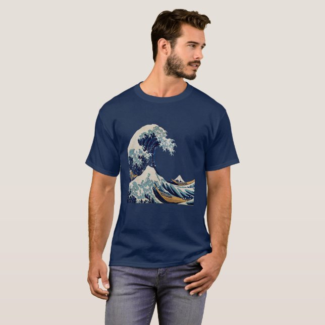 The Great Wave by Hokusai Graphic T-Shirt (Front Full)