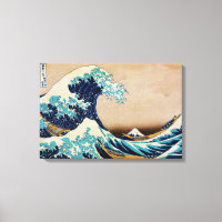 The Great Wave by Hokusai Japanese Triple Panel