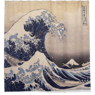 The Great Wave by Hokusai Shower Curtain