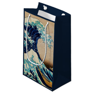 The Great Wave by Hokusai Vintage Japanese Small Gift Bag