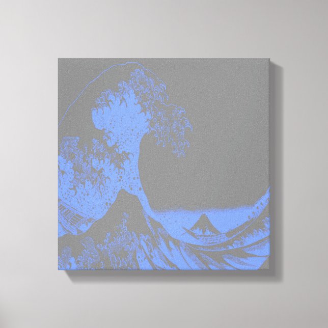 The Great Wave Canvas Blue & Grey Print (Front)