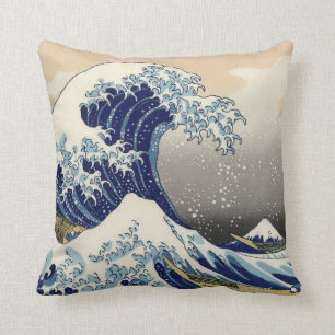 "The Great Wave" copy of Hokusai's original c.1930 Cushion