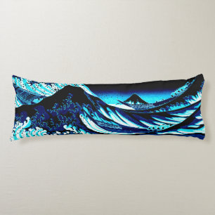 The Great Wave Deep Blue Body Cushion