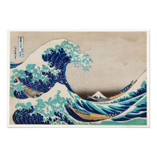 The Great Wave, Famous Japanese painting Photo Print