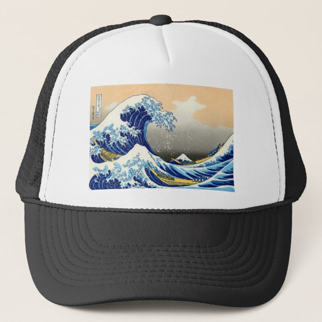 The Great Wave - Hokusai Trucker Hat (Front)