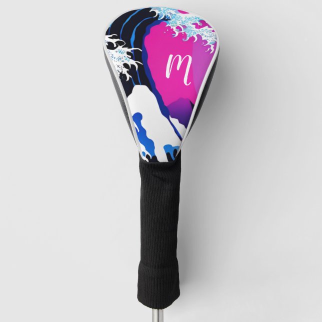 The Great Wave inspiration Golf Head Cover (Front)